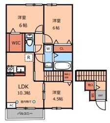 Garden House A棟の物件間取画像